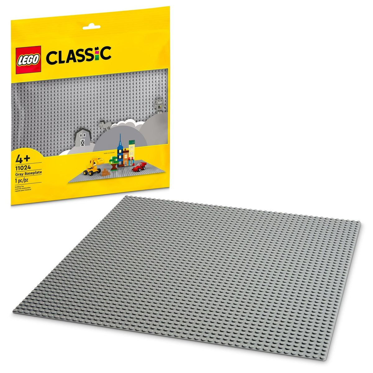 ليجو 11024 كلاسيك لوح الأساس الرمادي مكعبات التركيب LEGO