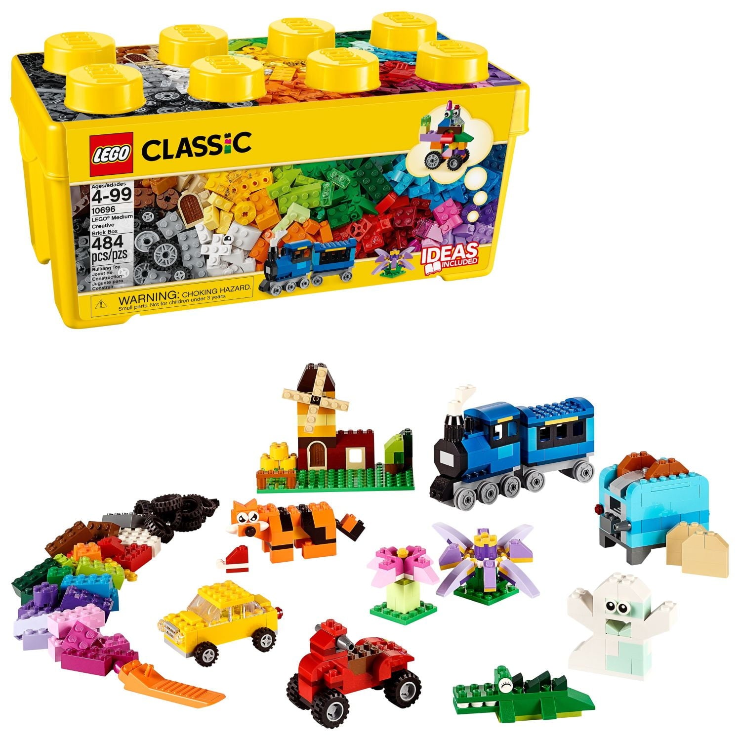 ليجو 10696 كلاسيك صندوق مكعبات كلاسيكي 484 قطعة مكعبات التركيب LEGO