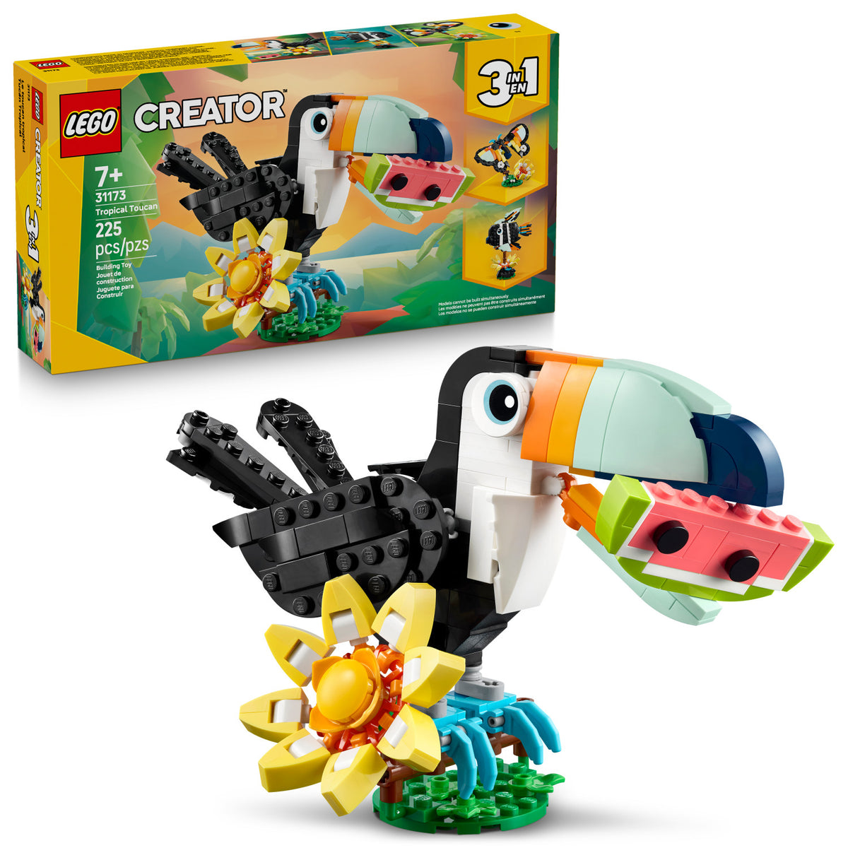 ليجو 31376 كريتور طائر الطوقان الاستوائي مكعبات التركيب LEGO