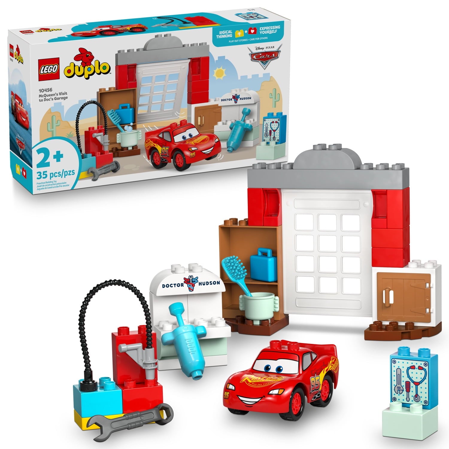 ليجو 10456 دبلو ماكوين يزور ورشة دوك مكعبات التركيب LEGO