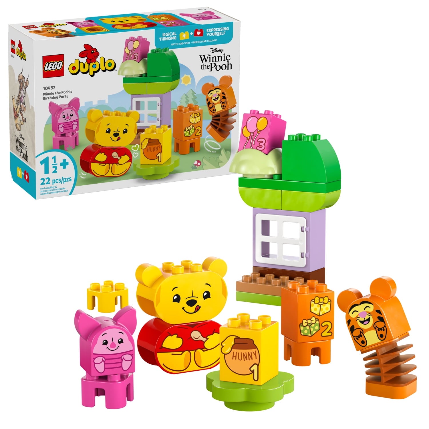 ليجو10457 دبلو حفلة عيد ميلاد وينى الدبدوب مكعبات التركيب LEGO