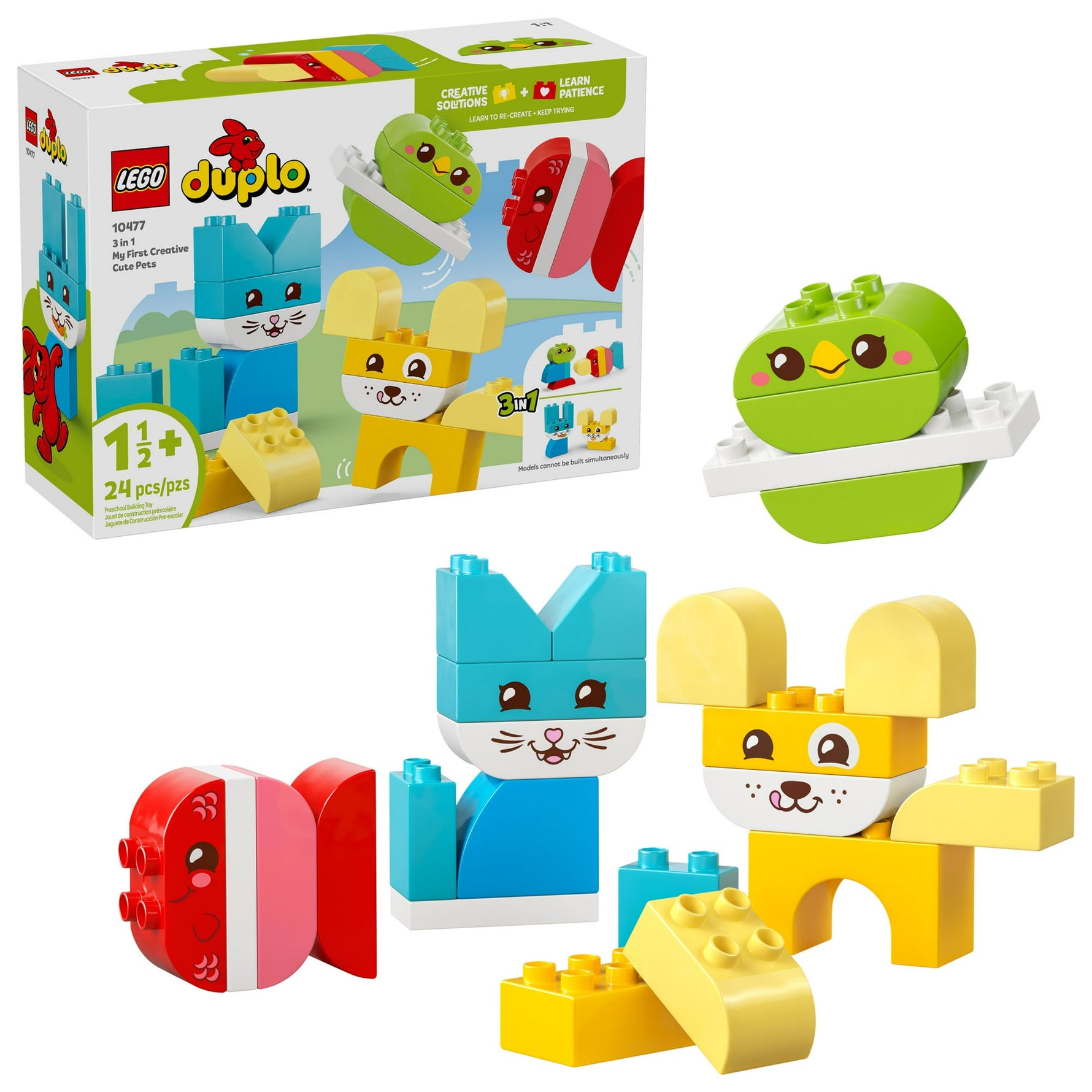 ليجو 10477 دبلو الحيوانات الأليفة الإبداعية ٣ في ١ مكعبات التركيب LEGO