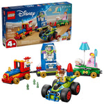 ليجو 43264 ديزني سيارة السباق وقطار الاحتفال مكعبات التركيب LEGO