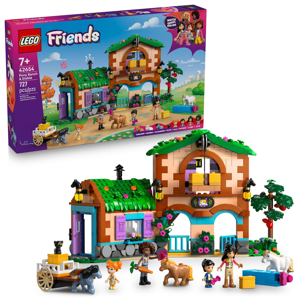 ليجو 42654 فريندز مزرعة المهور والإسطبل مكعبات التركيب LEGO