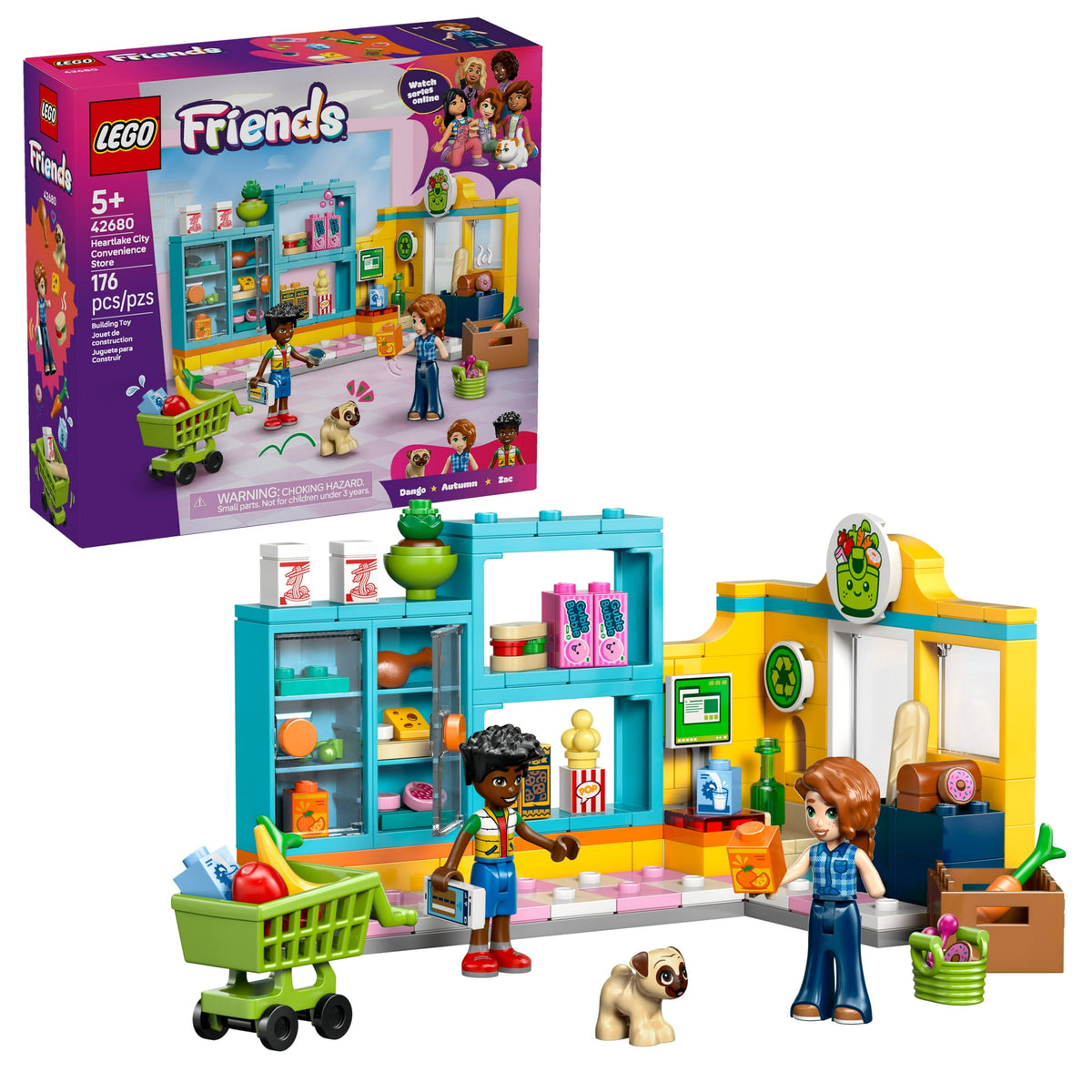 ليجو 42680 فريندز بقالة مدينة هارت ليك مكعبات التركيب LEGO