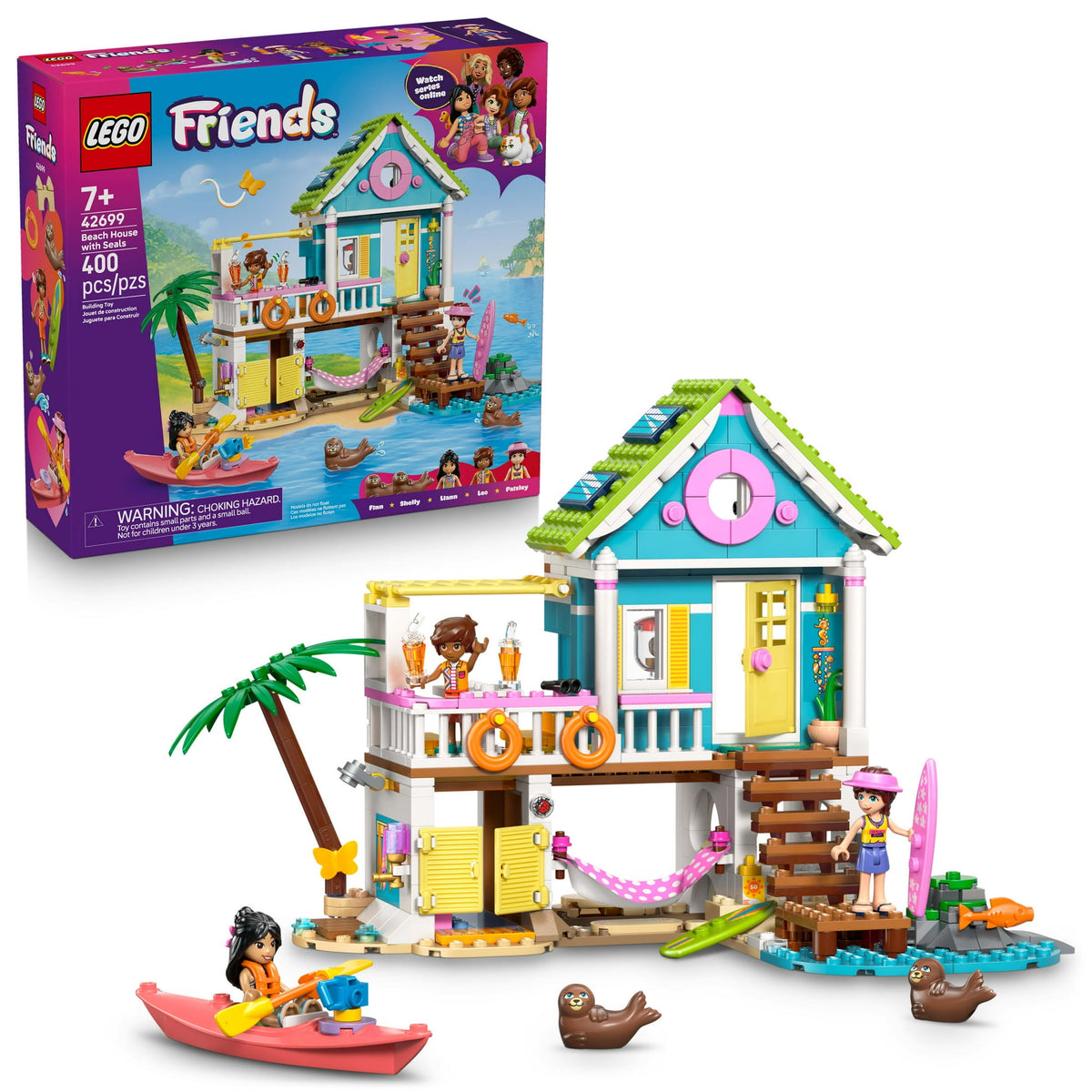 ليجو 42699 فريندز بيت شاطئي مع فقمات مكعبات التركيب LEGO