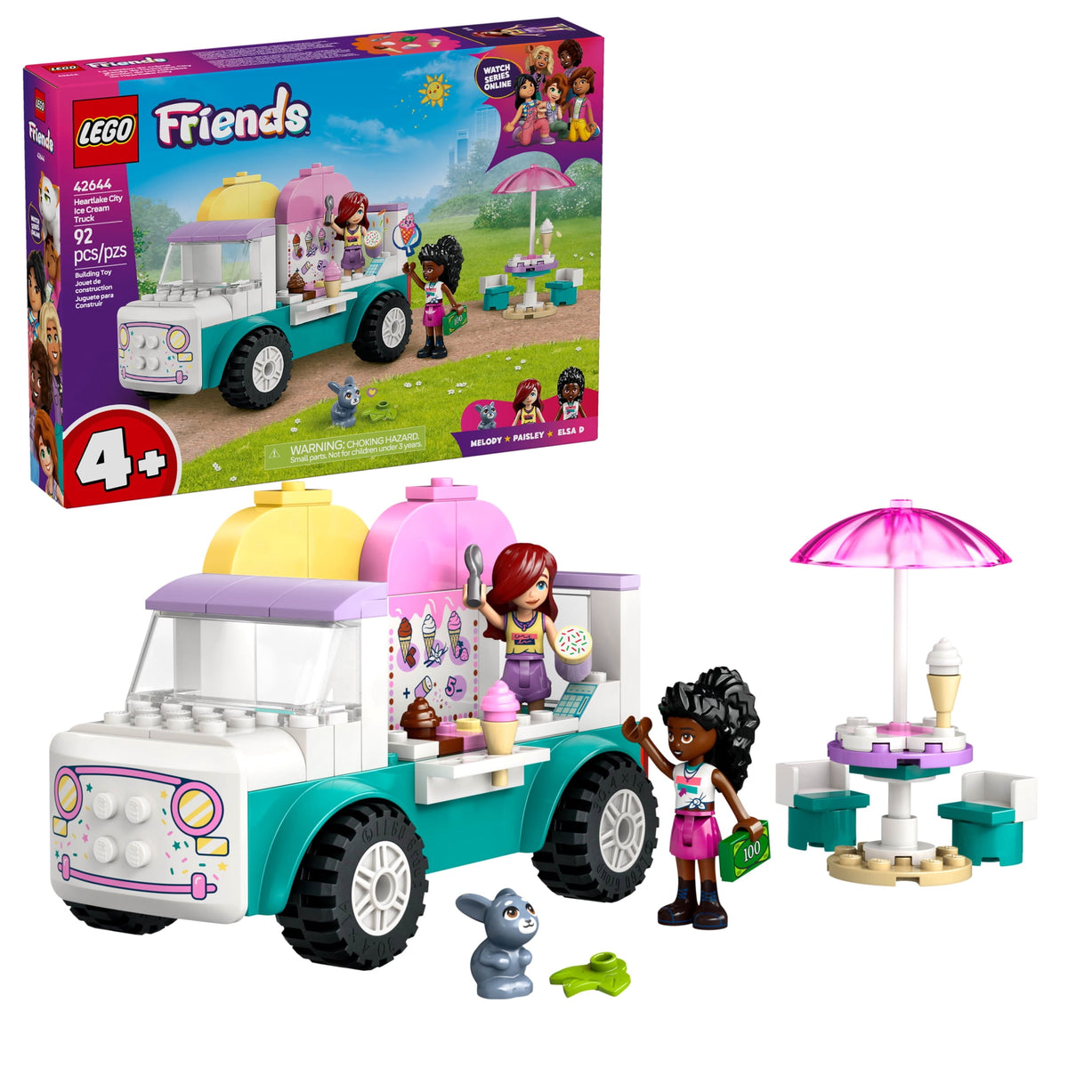 ليجو 42644 فريندز شاحنة مثلّجات هارت ليك مكعبات التركيب LEGO