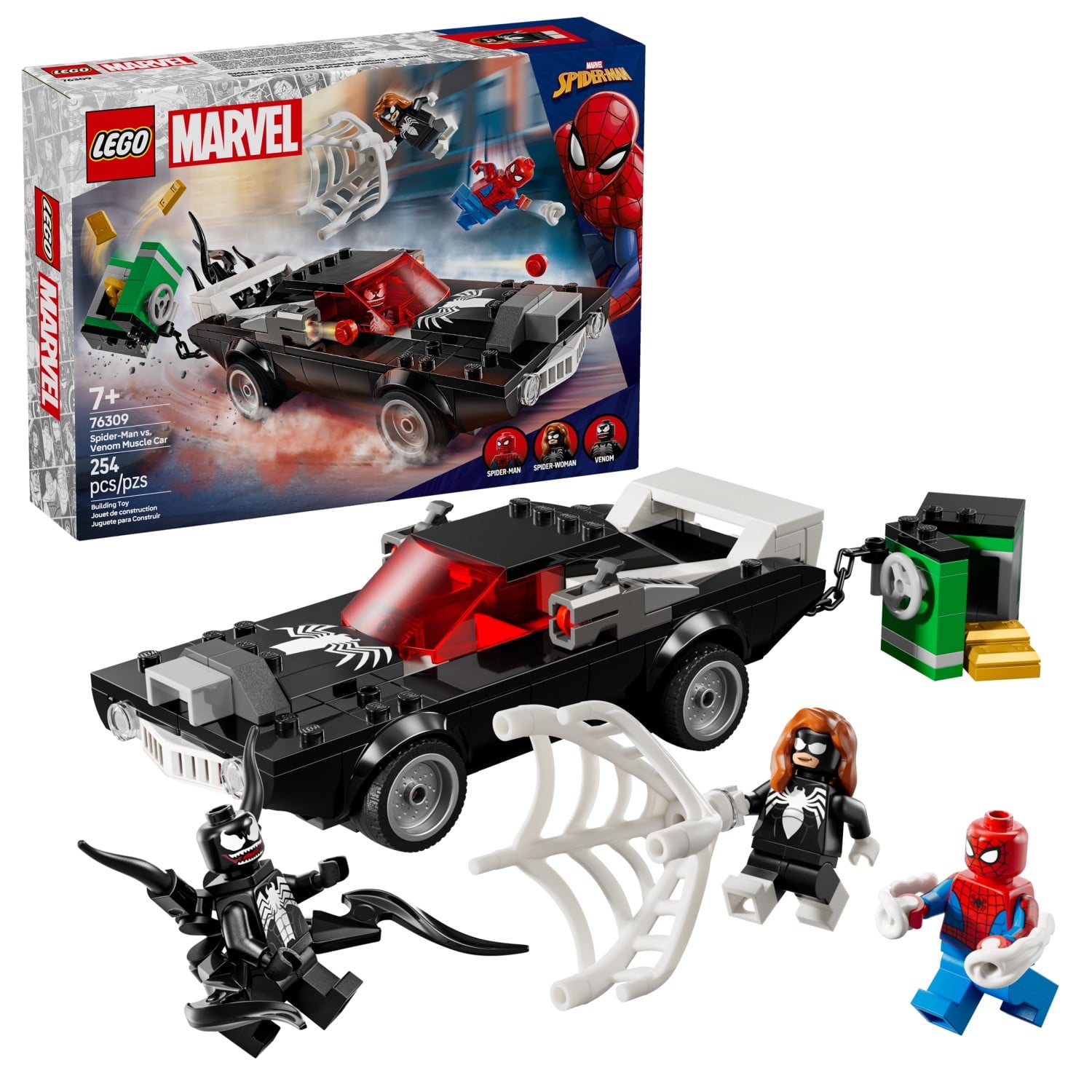 ليجو 76309 مارفل سيارة سبايدرمان ضد فينوم مكعبات التركيب LEGO
