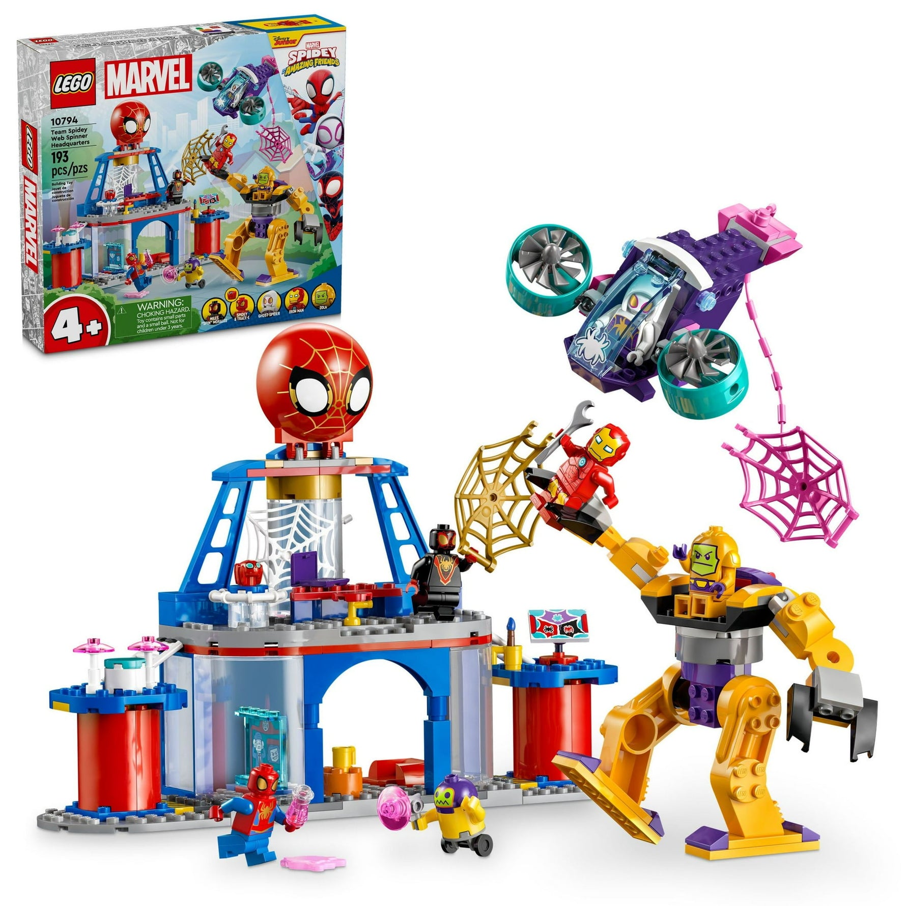 ليجو 10794 مارفل مقر فريق سبايدي مكعبات التركيب LEGO