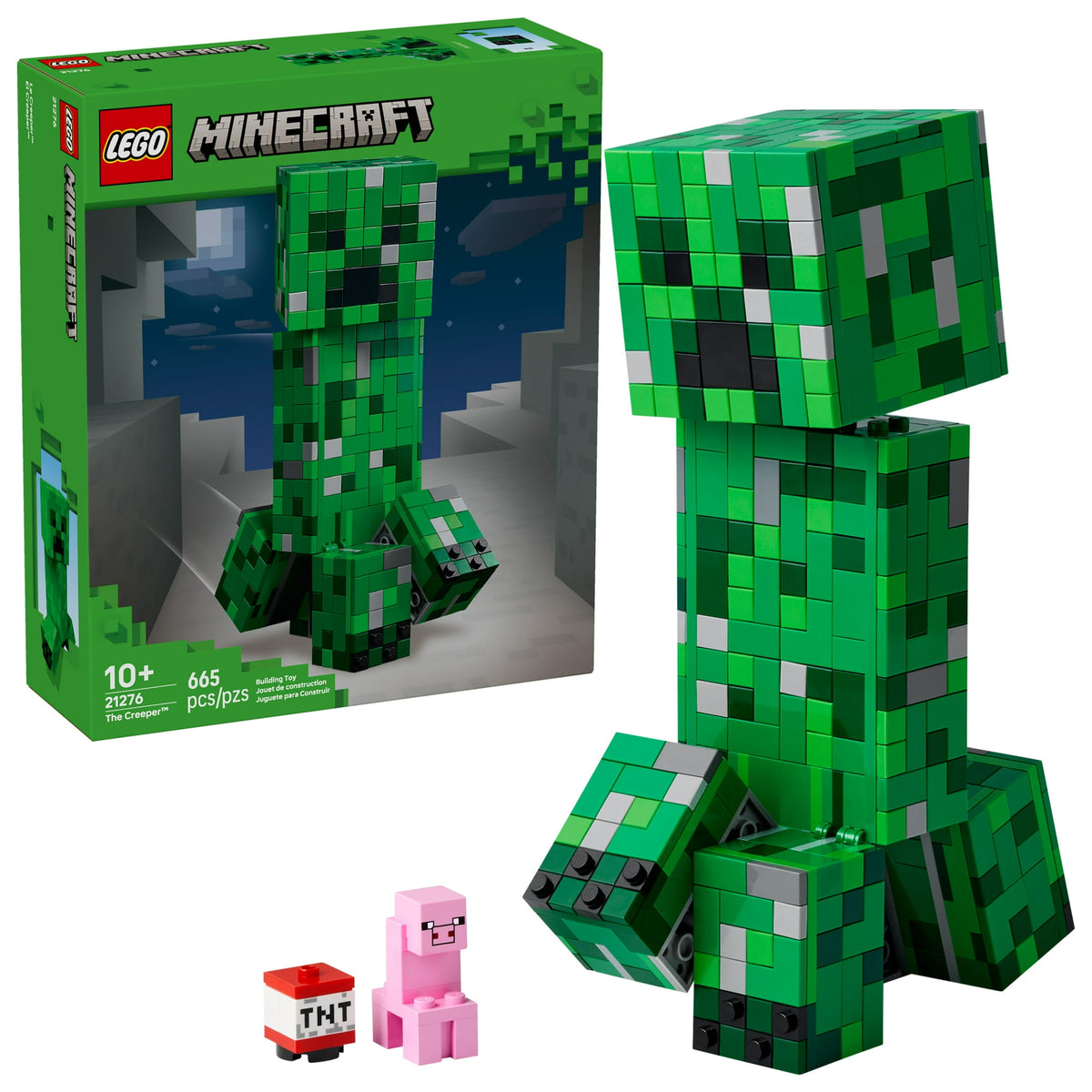 ليجو 21276 ماين كرافت ديكور هواة الألعاب كريبر مكعبات التركيب LEGO