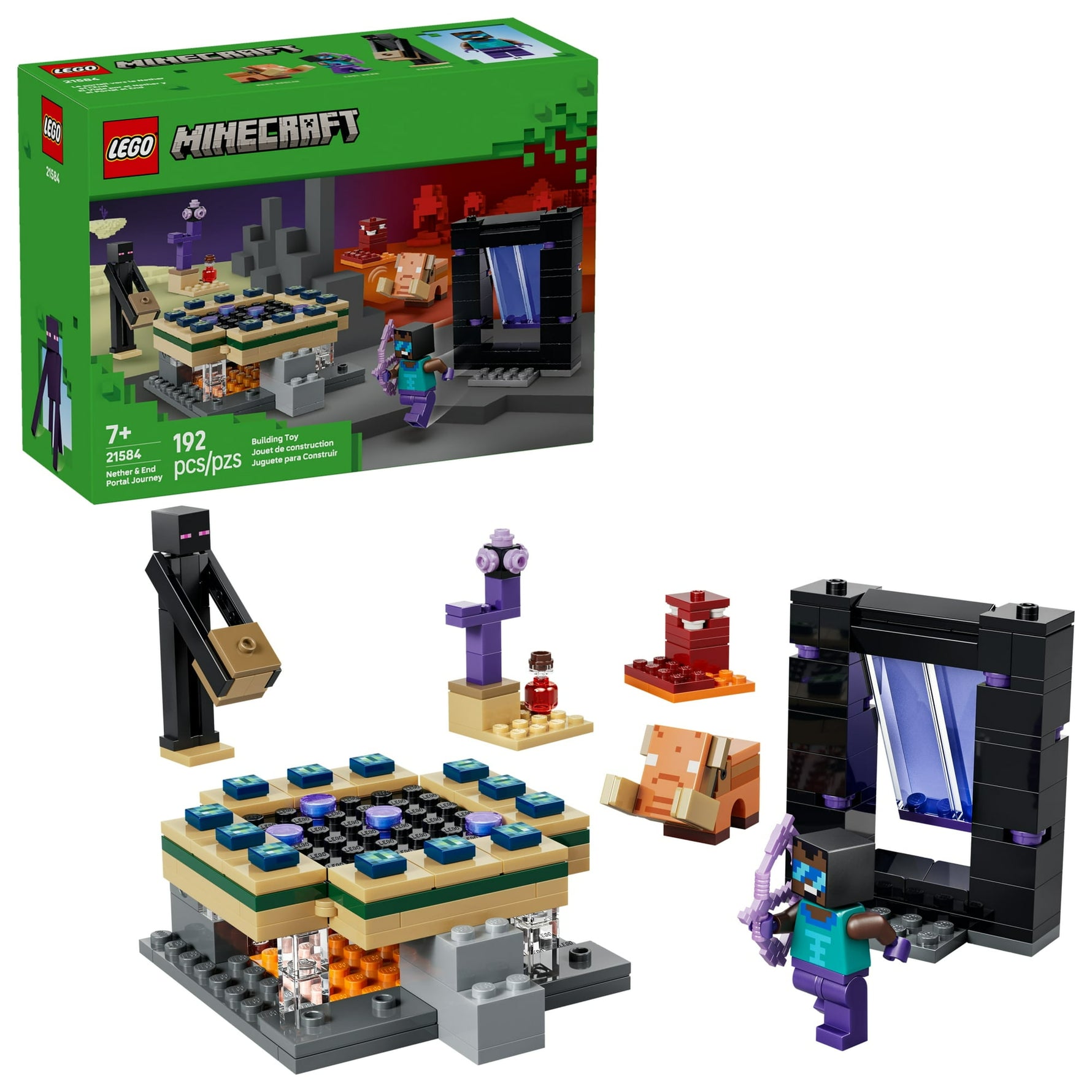 ليجو 21584 ماين كرافت بوابة العالم السفلي مكعبات التركيب LEGO