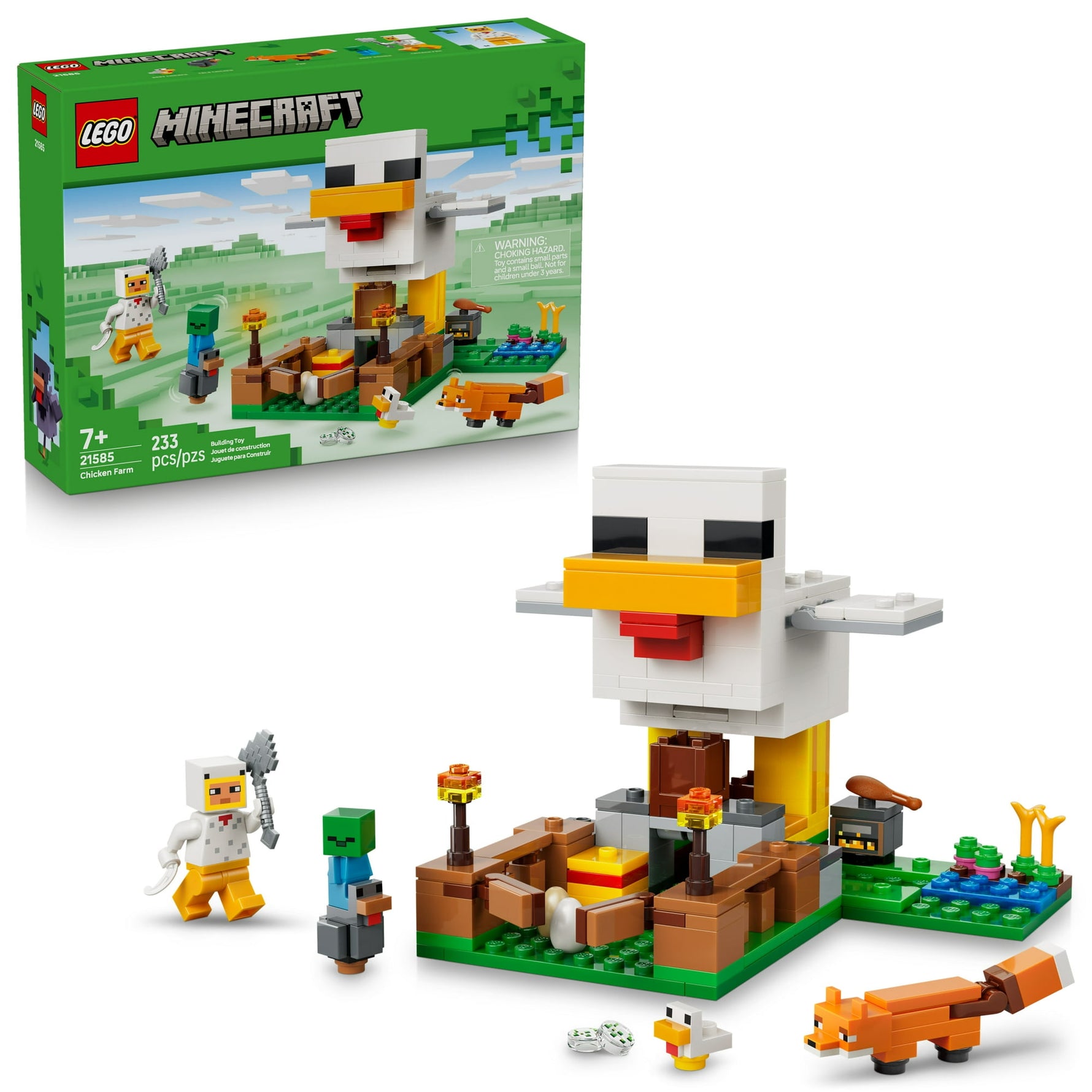 ليجو 21585 ماين كرافت مزرعة الدجاج مكعبات التركيب LEGO