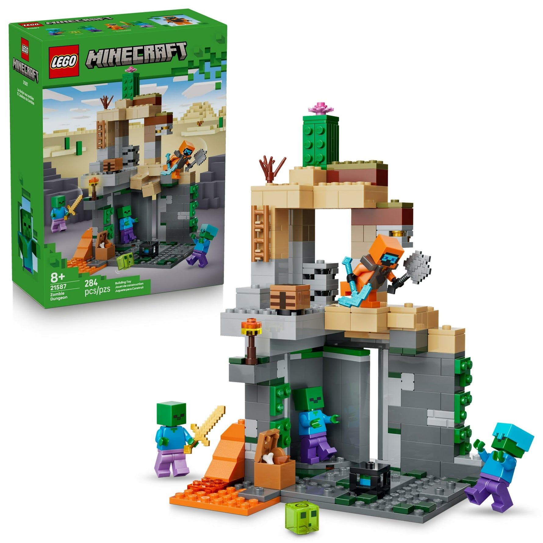 ليجو 21587 ماين كرافت زنزانة الزومبي مكعبات التركيب LEGO