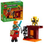 ليجو 21266 ماين كرافت معركة حمم العالم السفلي مكعبات التركيب LEGO
