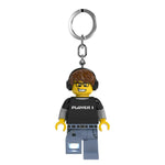 ليجو اي كيو سلسلة مفاتيح رجل ألعاب الفيديو مكعبات التركيب LEGO