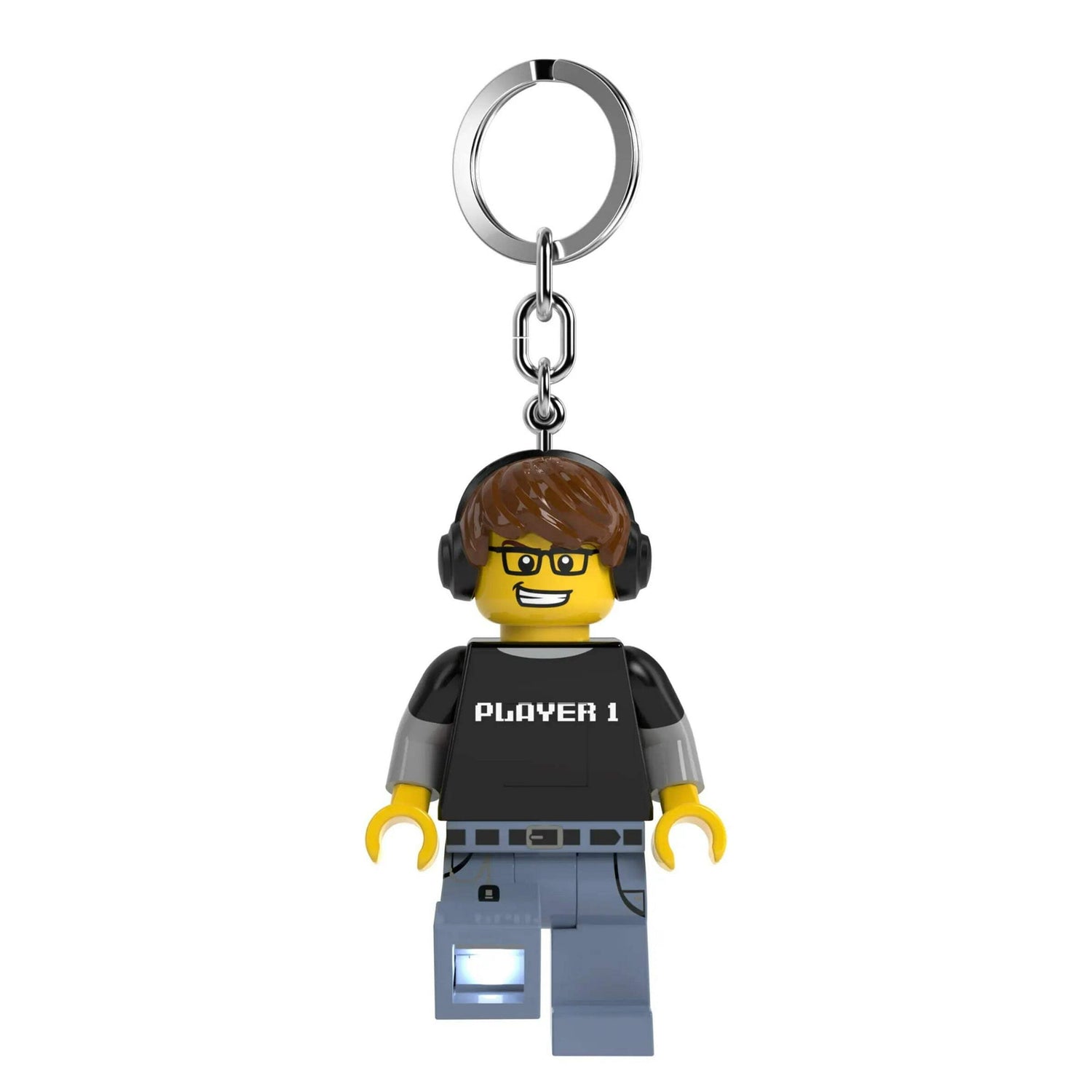 ليجو اي كيو سلسلة مفاتيح رجل ألعاب الفيديو مكعبات التركيب LEGO