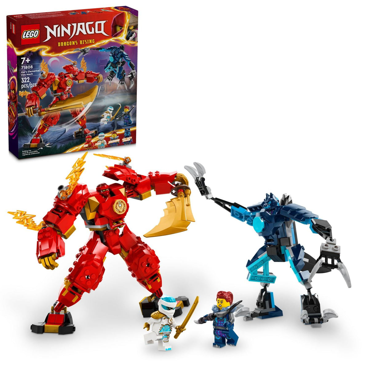 ليجو 71808 نينجاغو كاي عنصر النار ميك مكعبات التركيب LEGO