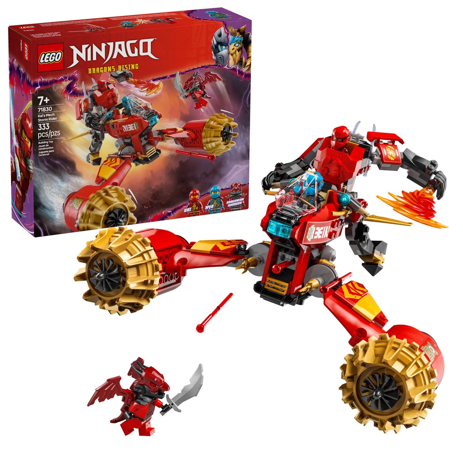 ليجو 71830 نينجاغو كايس ميك ستورم رايدر مكعبات التركيب LEGO