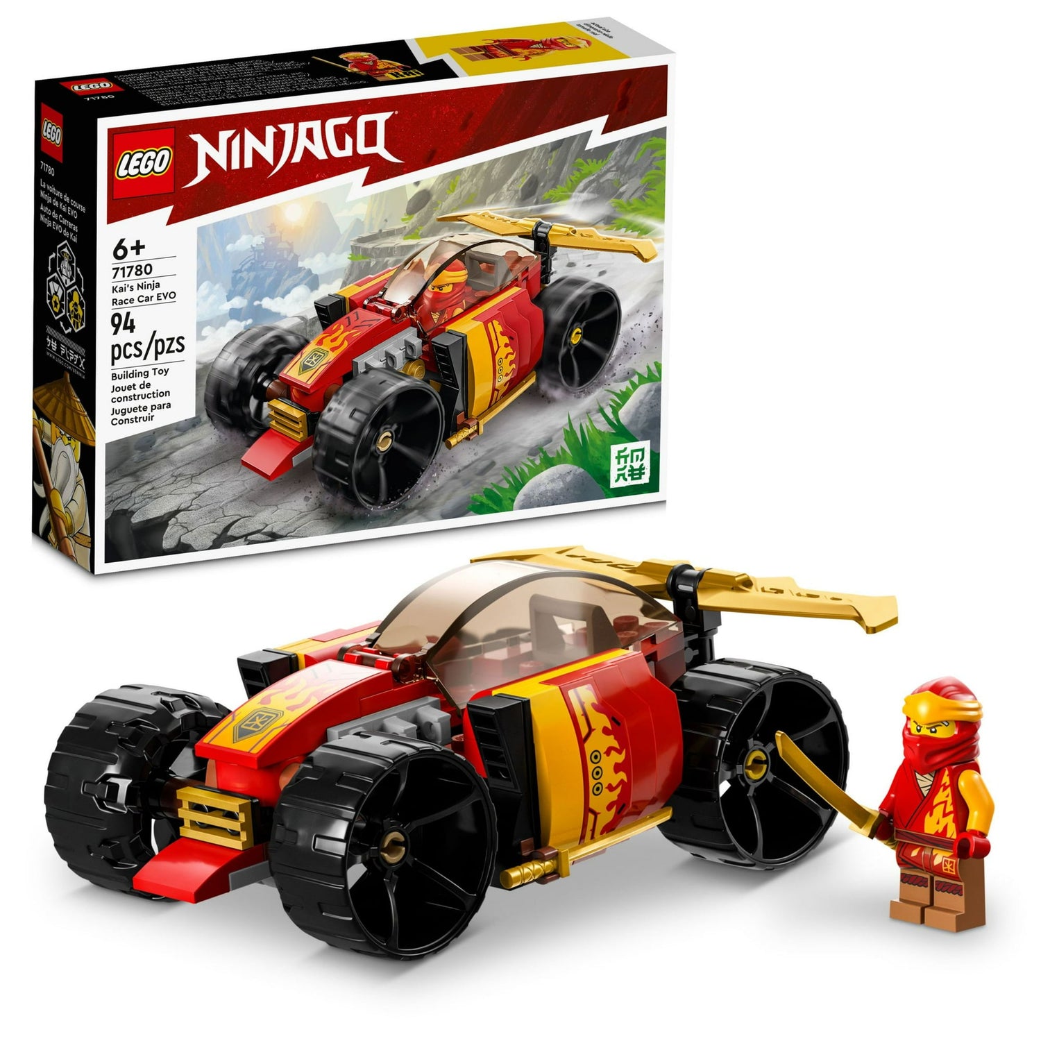ليجو 71780 نينجاغو لسيارة سباق نينجا كاي مكعبات التركيب LEGO