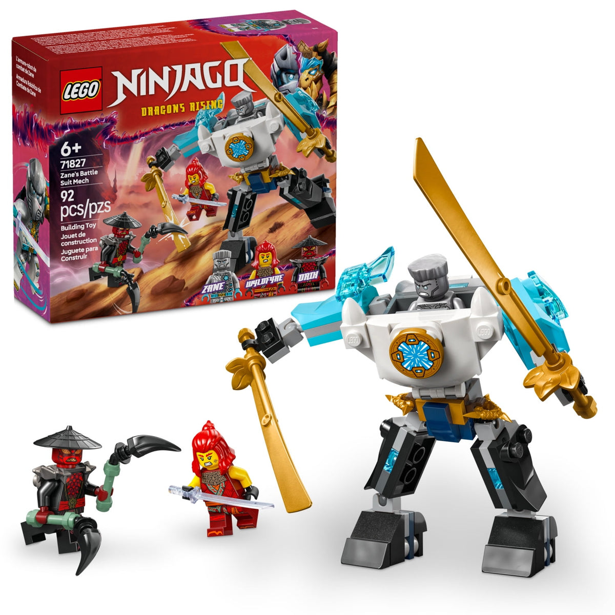 ليجو 71827 نينجاغو بدلة قتال زانيس الميكانيكية مكعبات التركيب LEGO