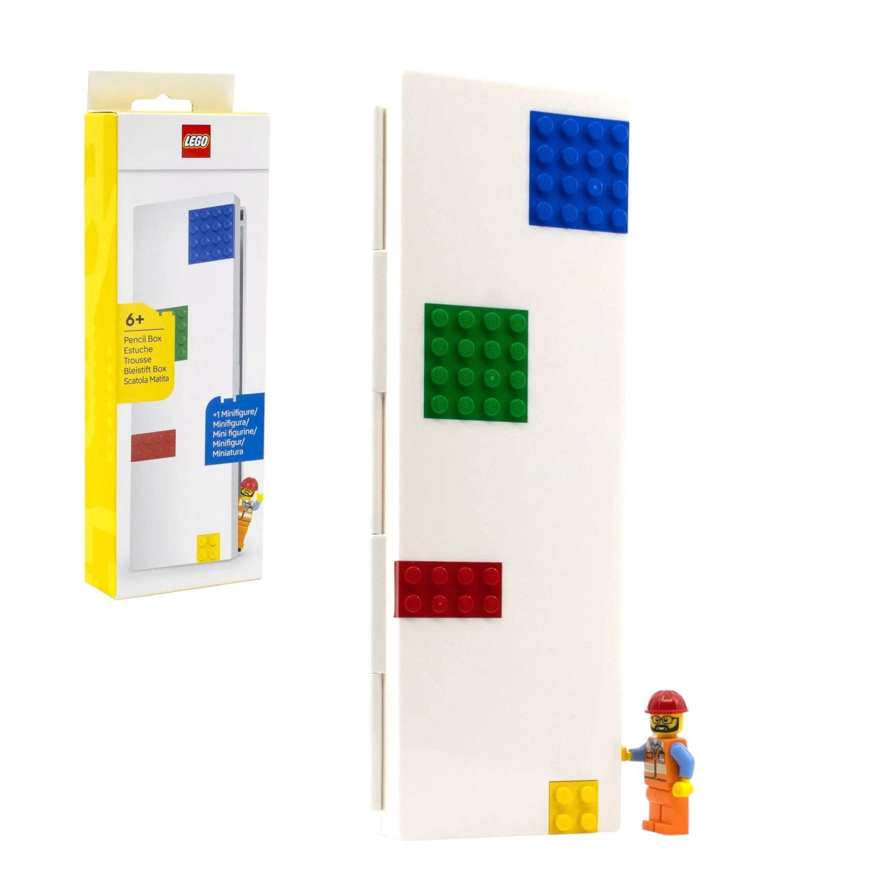 ليجو اي كيو علبة أقلام رصاص مكعبات التركيب LEGO