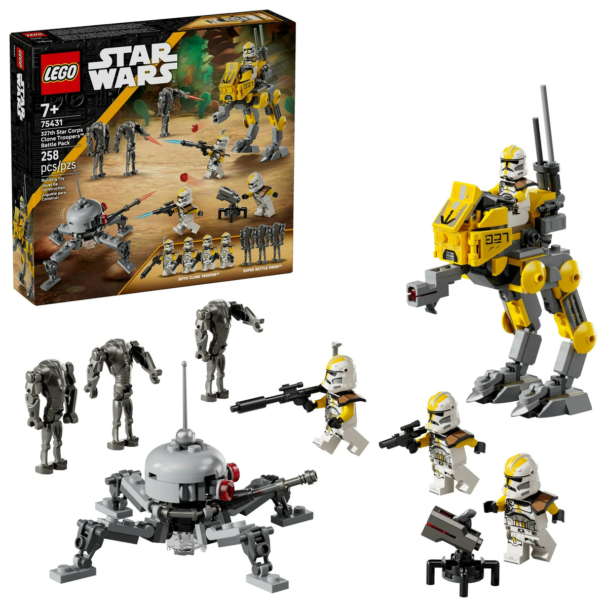 ليجو 75431 ستار وورز معركة الجنود المستنسخة بفيلق النجوم مكعبات التركيب LEGO