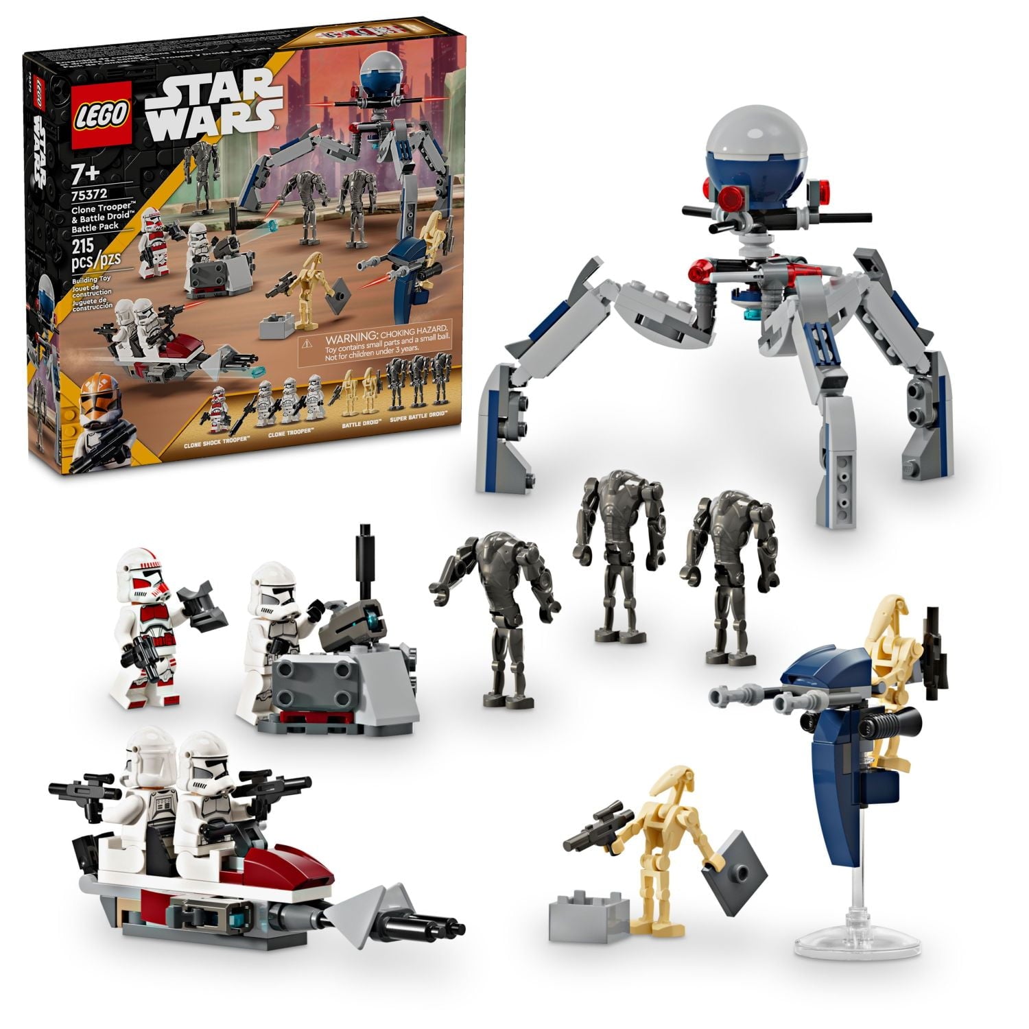 ليجو 75372 ستار وورز جندي مستنسخ روبوت قتالي مكعبات التركيب LEGO