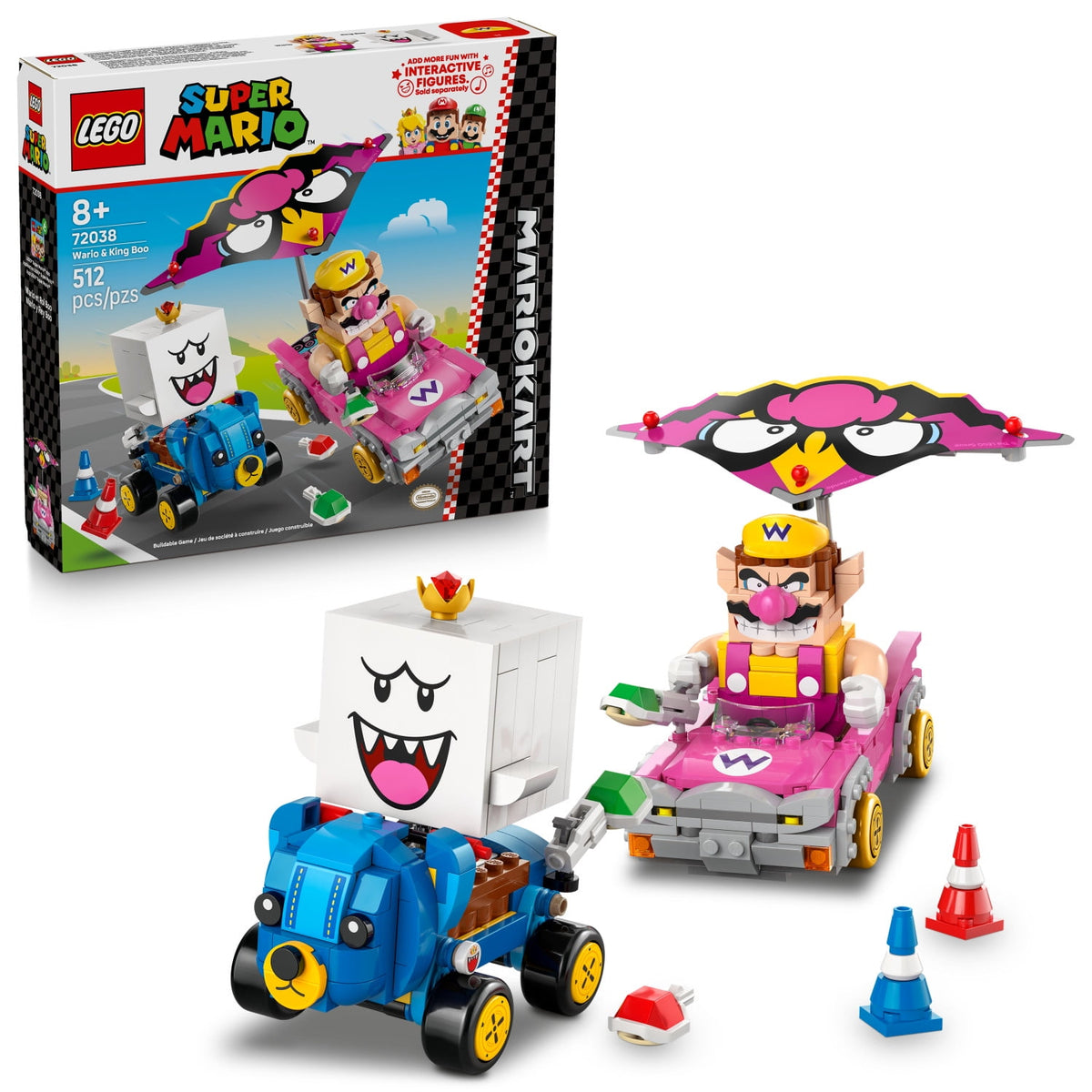 ليجو 72038 سوبر ماريو كارت واريو كينج بو مكعبات التركيب LEGO