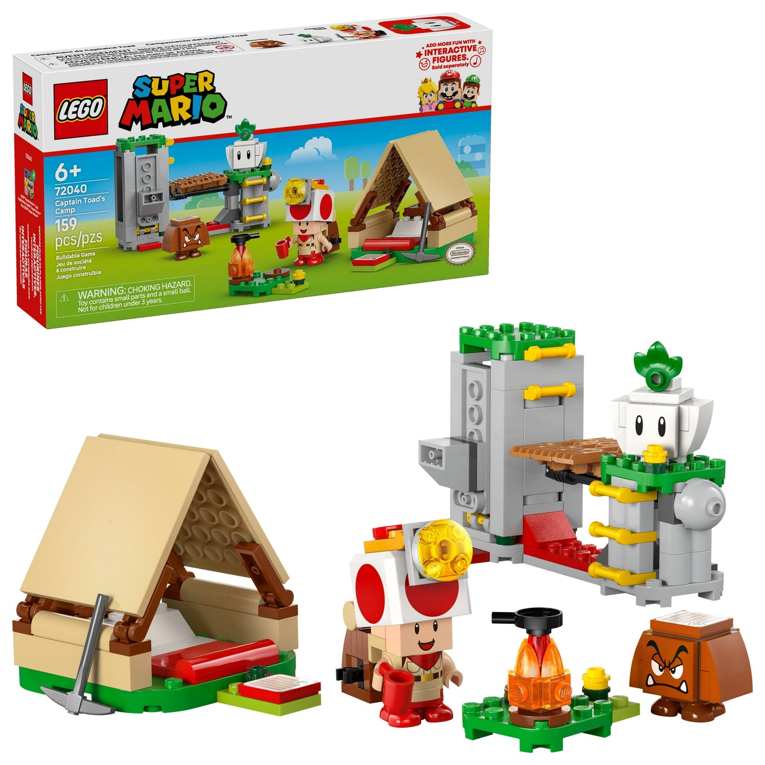 ليجو 72040 سوبر ماريو معسكر كابتن تود مكعبات التركيب LEGO