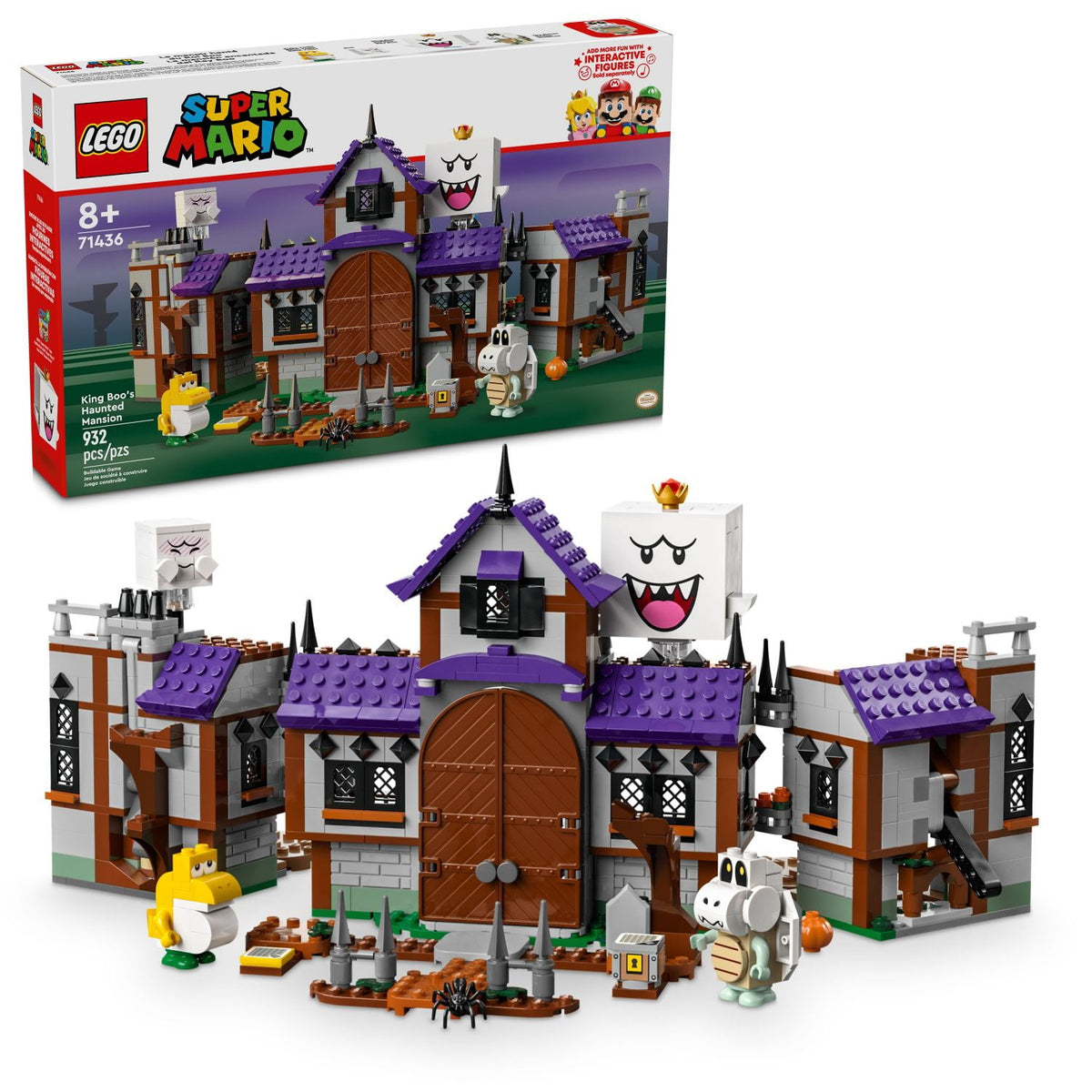 ليجو 71436 سوبر ماريو قصر الملك بو المسكون مكعبات التركيب LEGO