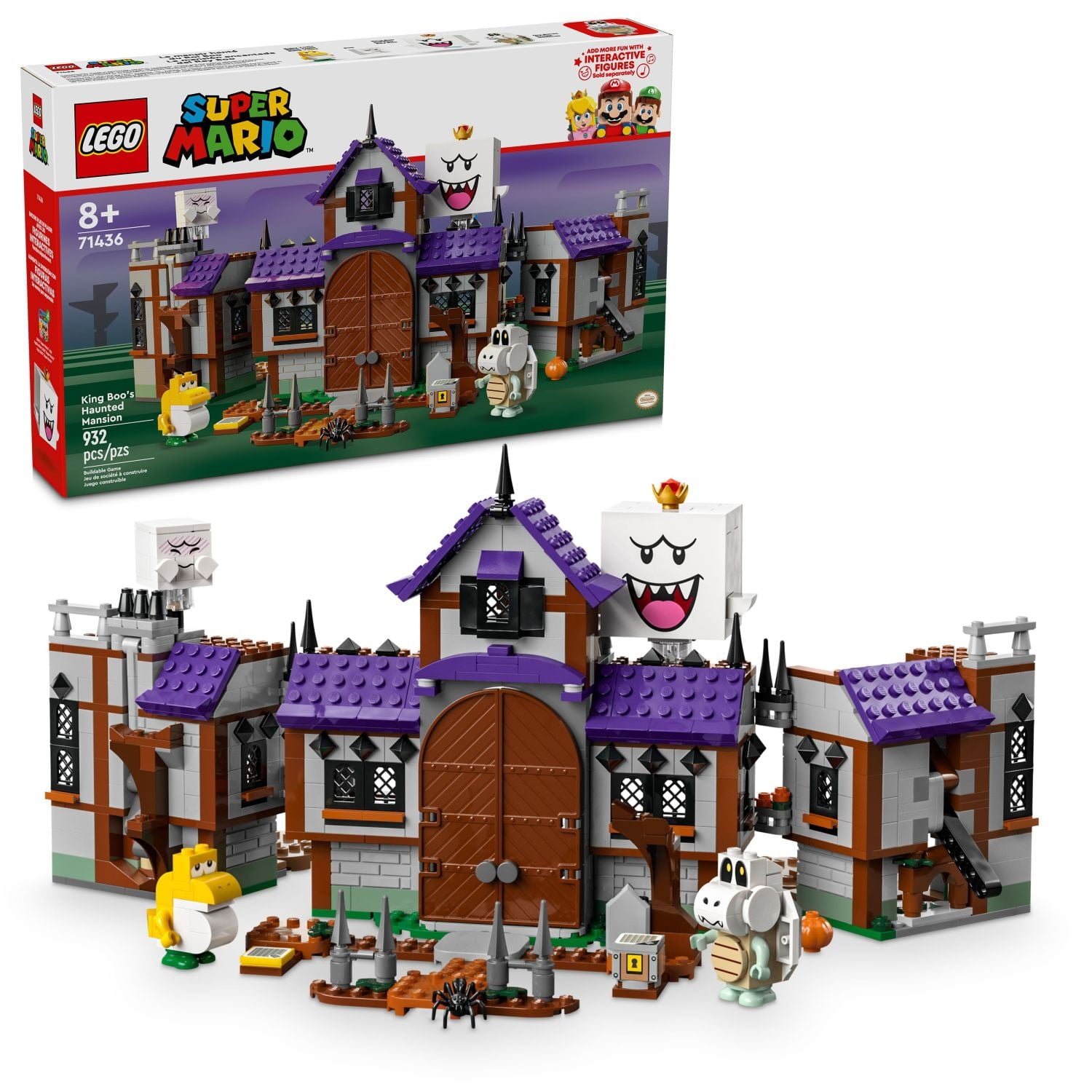 ليجو 71436 سوبر ماريو قصر الملك بو المسكون مكعبات التركيب LEGO