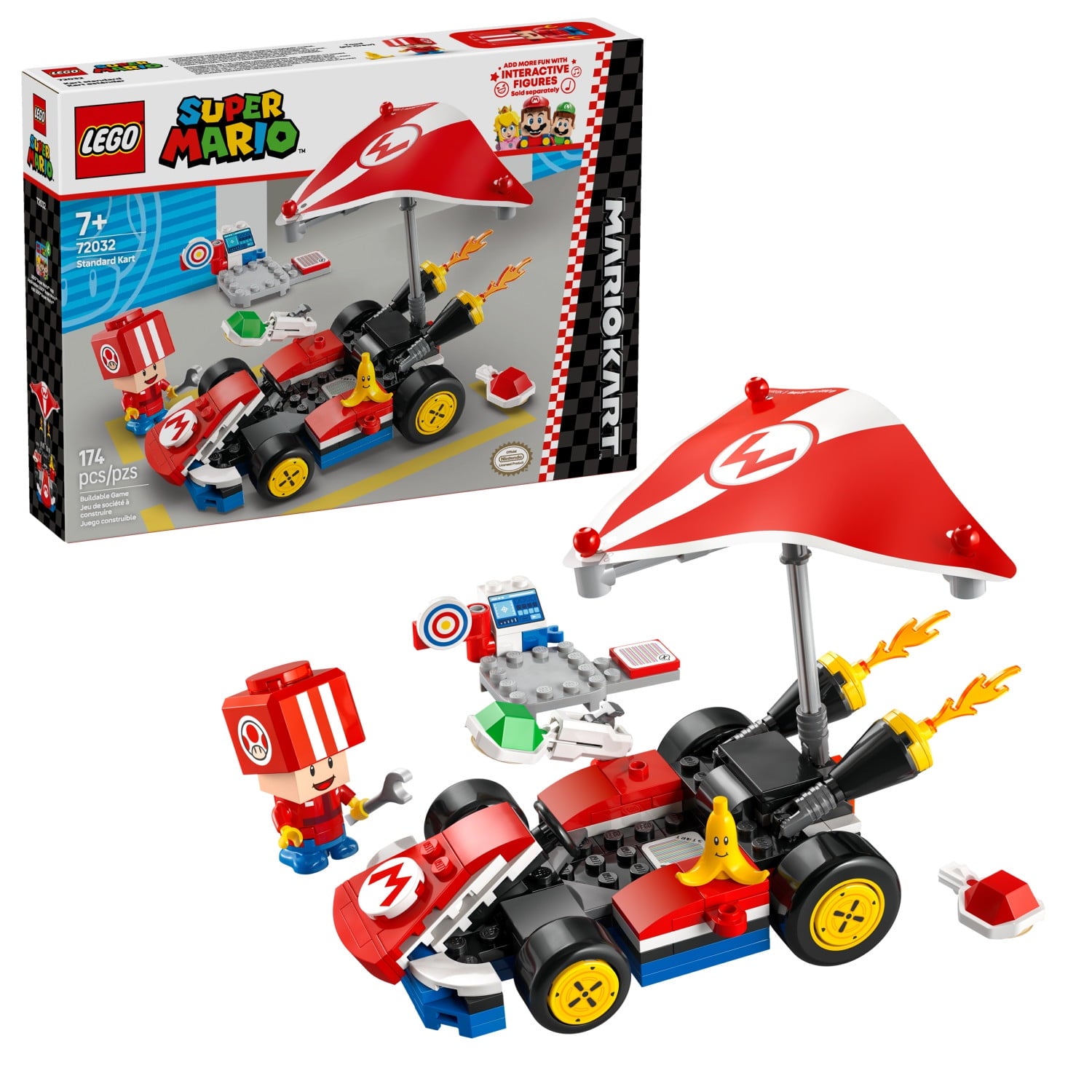 ليجو 72032 سوبر ماريو كارت ستاندرد كارت مكعبات التركيب LEGO