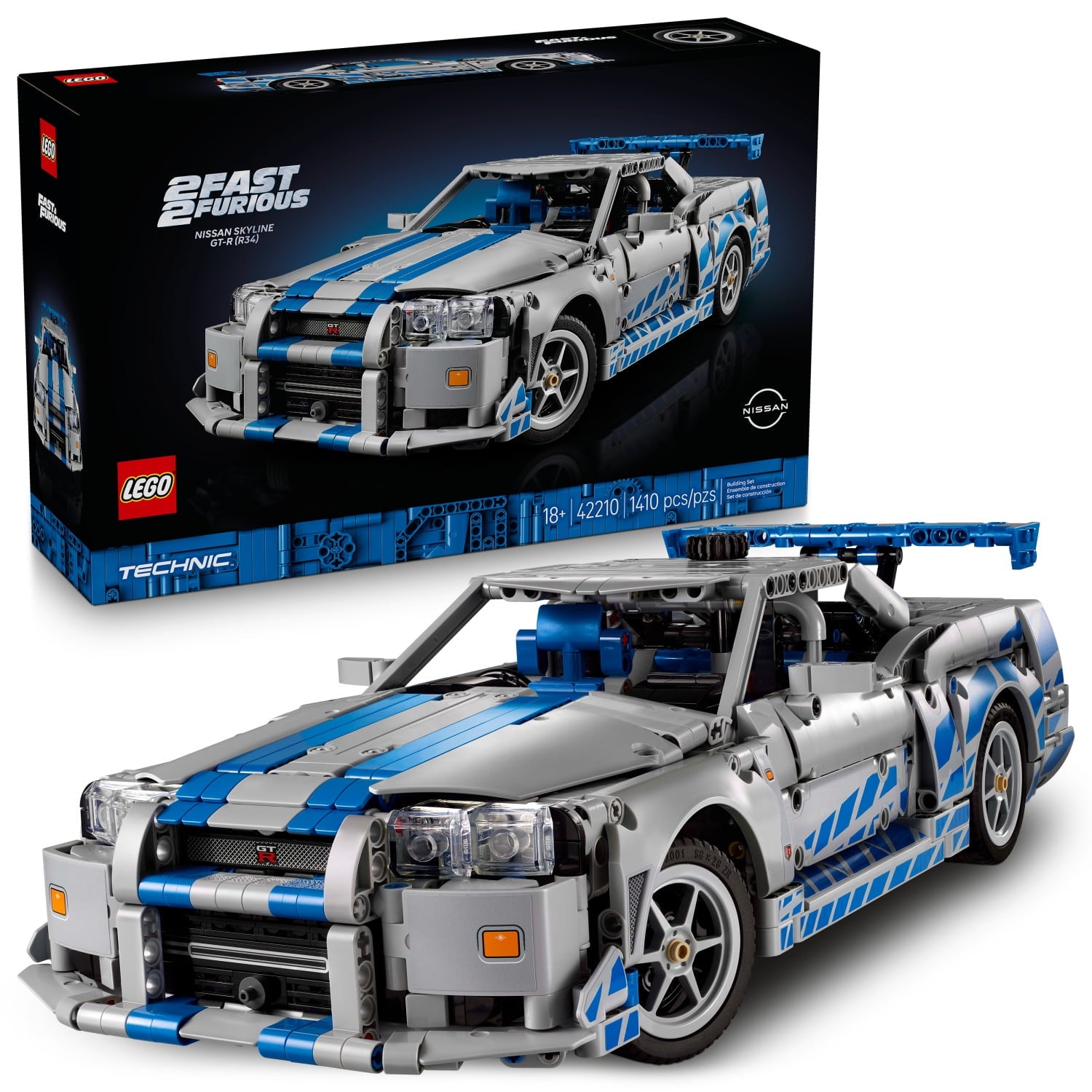ليجو 42210 تكنيك سيارة نيسان سكايلاين جي تي-آر مكعبات التركيب LEGO