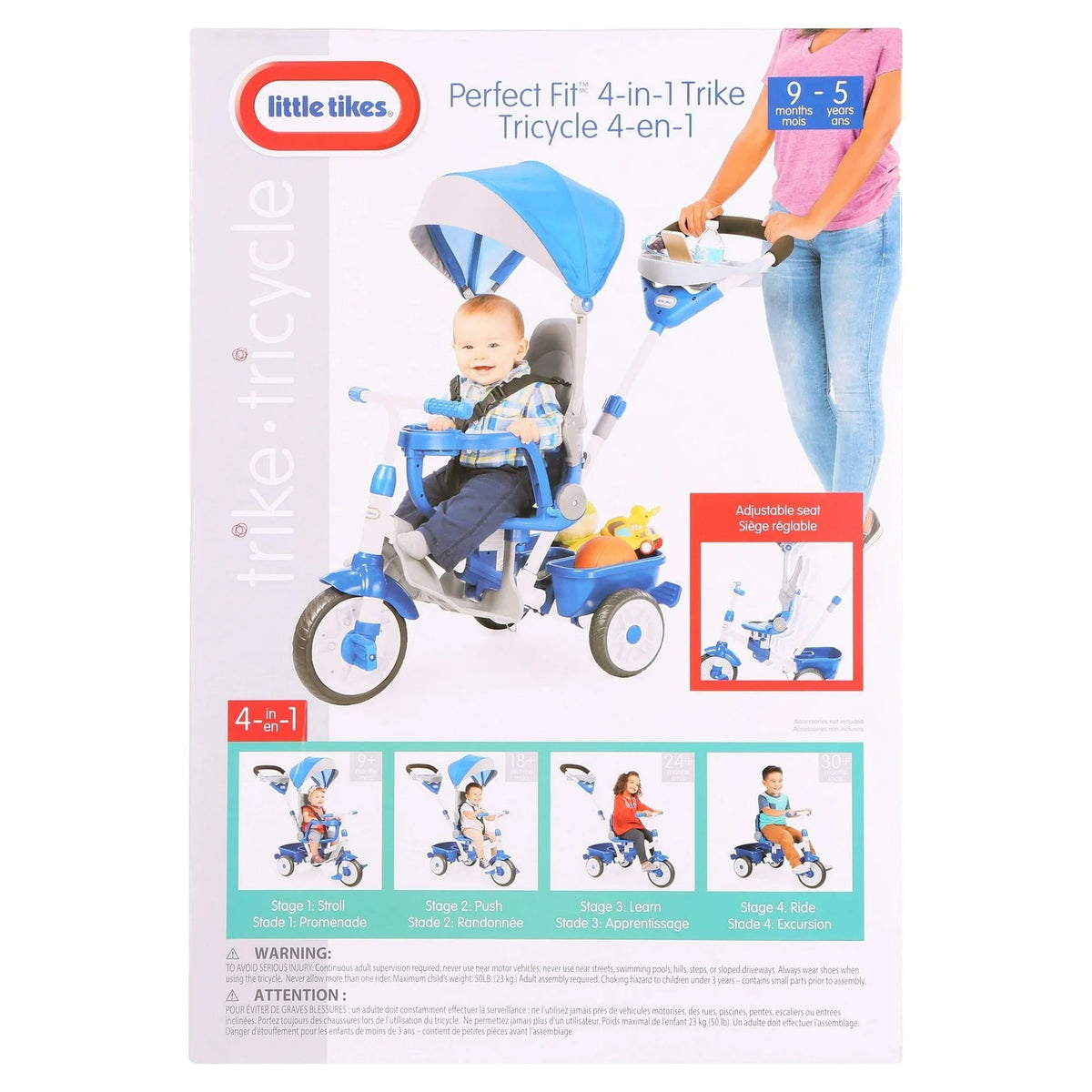 ليتل تايكس دراجة المثالية 4 في 1 أزرق دراجة 3 عجل Little Tikes