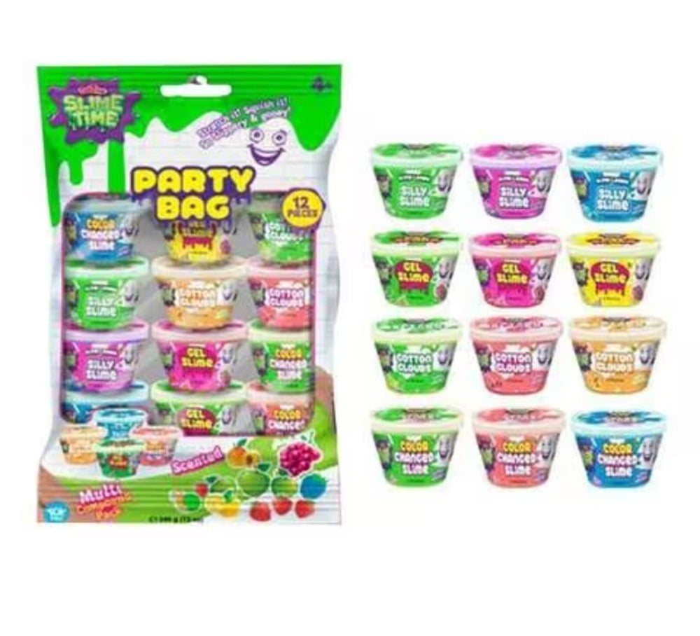 دوه تايم حقيبة علب حفلات السلايم المعطرة 340 غرام 12 قطعة سلايم DohTime