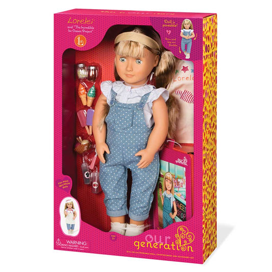 اور جينيريشن دمية لوريلي الفاخرة 46سم دمية مع اكسسوارات Our Generation