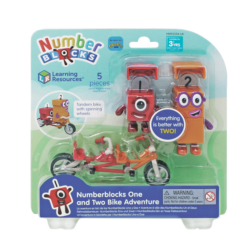 نمبر بلوكس مغامرة الدراجة للرقمين واحد واثنان تعليمي تفاعلي Numberblocks