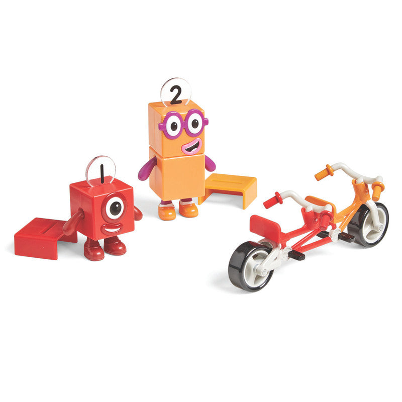 نمبر بلوكس مغامرة الدراجة للرقمين واحد واثنان تعليمي تفاعلي Numberblocks
