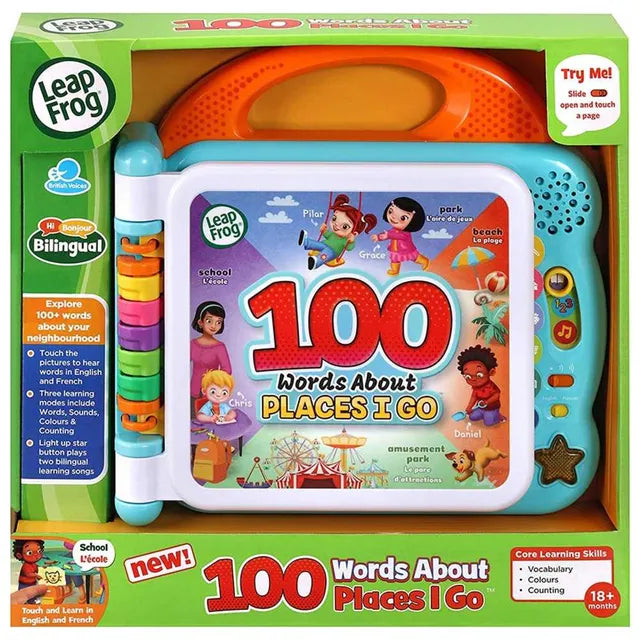 ليب فروغ كتاب 100 كلمة عن الأماكن التي أذهب إليها تعليمي تفاعلي LeapFrog