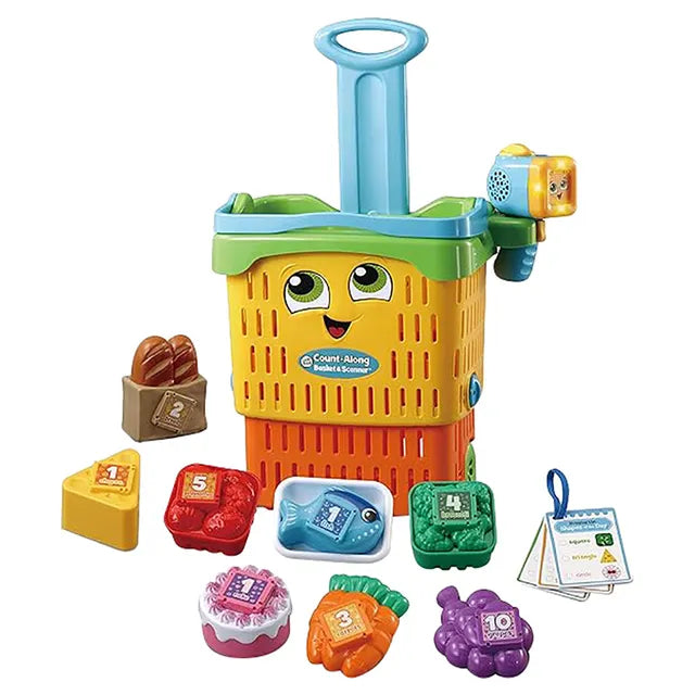 ليب فروغ سلة مع جهاز ماسح ضوئي تفاعلي التسوق والوظائف LeapFrog