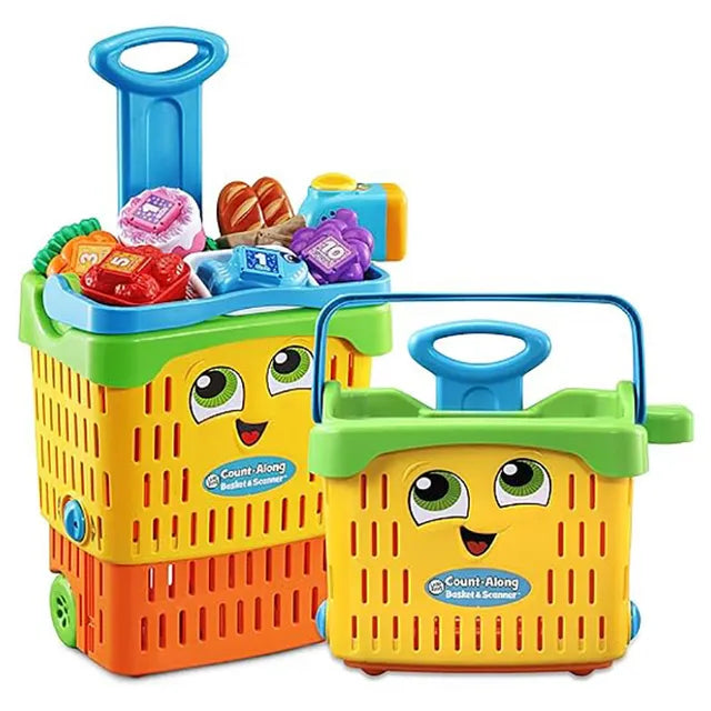 ليب فروغ سلة مع جهاز ماسح ضوئي تفاعلي التسوق والوظائف LeapFrog