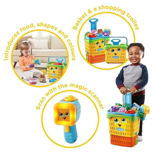 ليب فروغ سلة مع جهاز ماسح ضوئي تفاعلي التسوق والوظائف LeapFrog