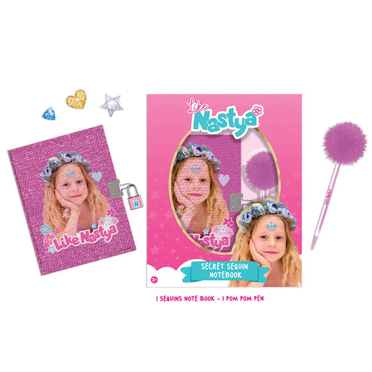 لايك ناستيا دفتر الملاحظات السري رسم و تلوين Like Nastya