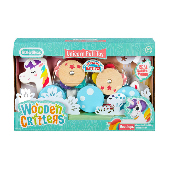 ليتل تايكس لعبة سحب المخلوقات الخشبية متنوع مواليد Little Tikes