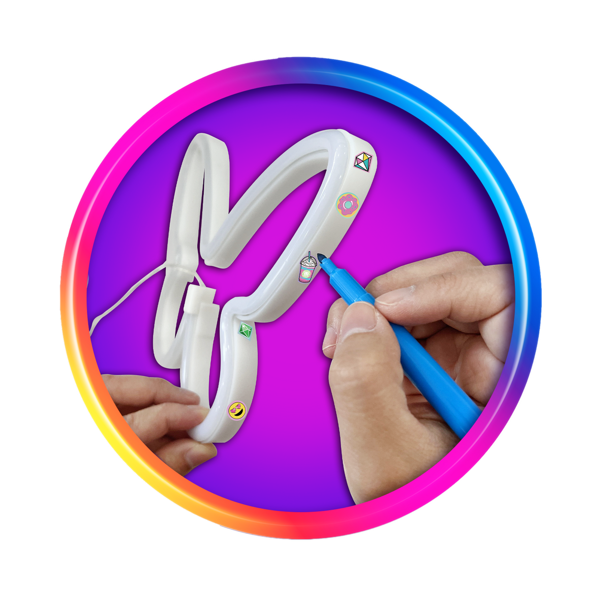 وي كول لعبة أضواء الحائط النيون الخرز والاكسسوارات Compound Kings