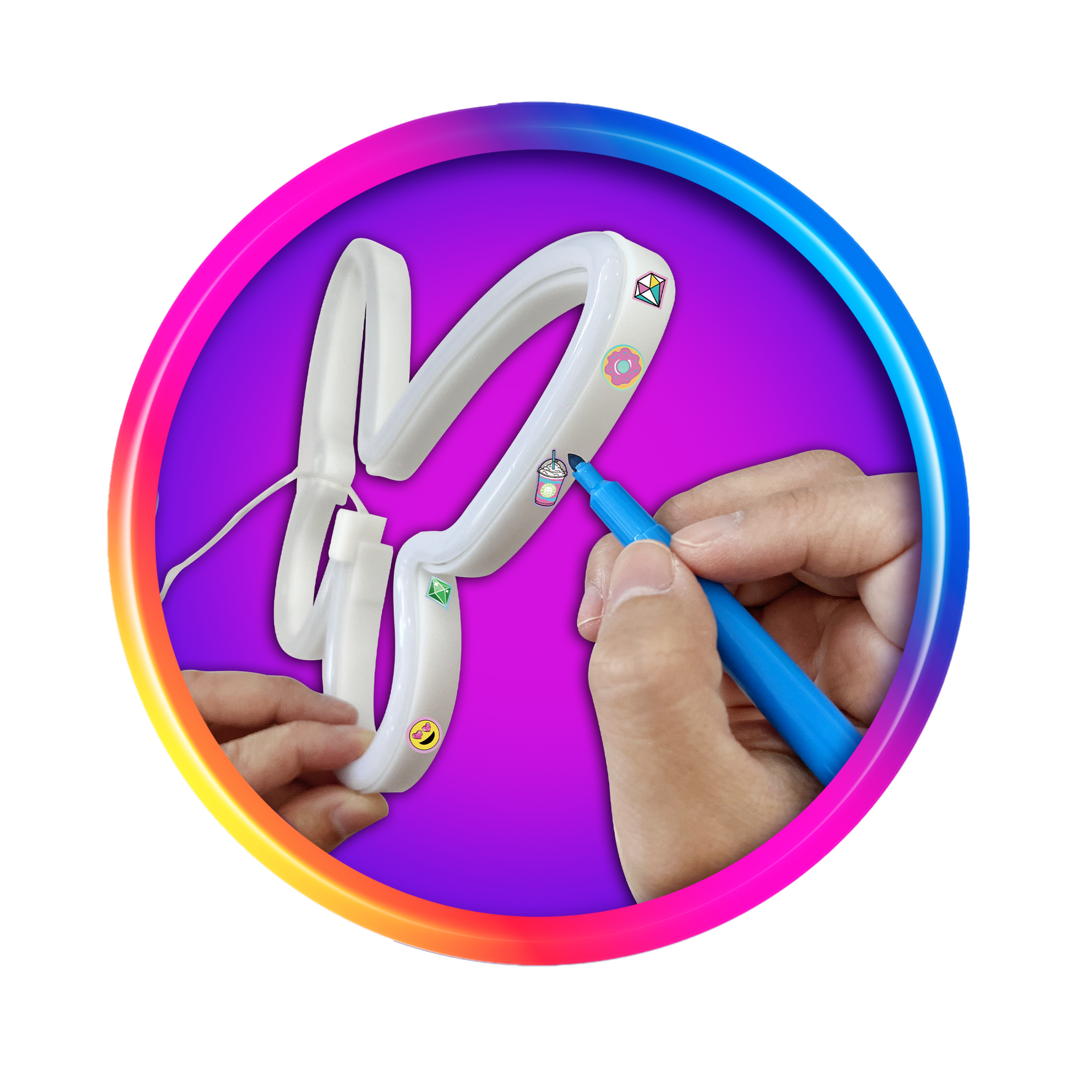 وي كول لعبة أضواء الحائط النيون الخرز والاكسسوارات Compound Kings