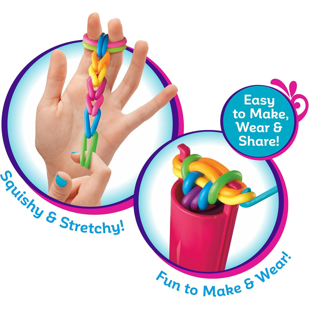 شيمر ان سباركل صنع اساور الصداقة المطاطية الخرز والاكسسوارات Shimmer N Sparkle