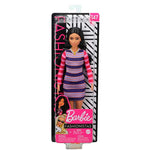 باربي دمية فاشونيستاس فستان مخطط دمى الشخصيات Barbie