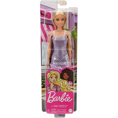 باربي دمية فستان بلون أرجواني دمى الشخصيات Barbie