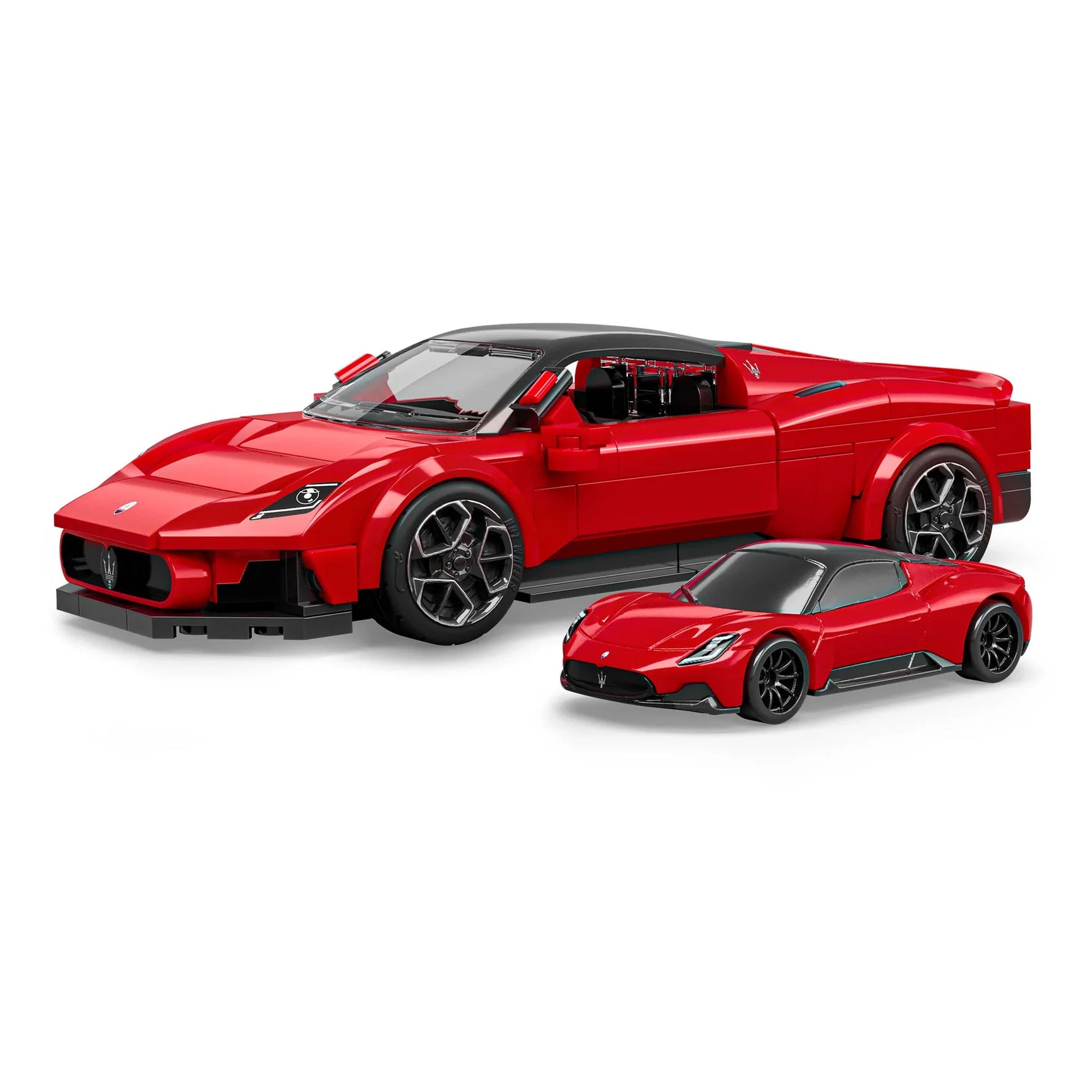هوت ويلز مجموعة بناء وتركيب سيارة مازيراتي مكعبات التركيب HotWheels